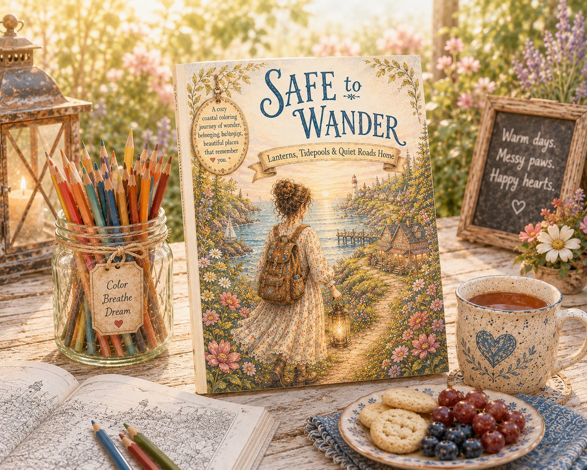 Safe to Wander: A Coastal Coloring Journey