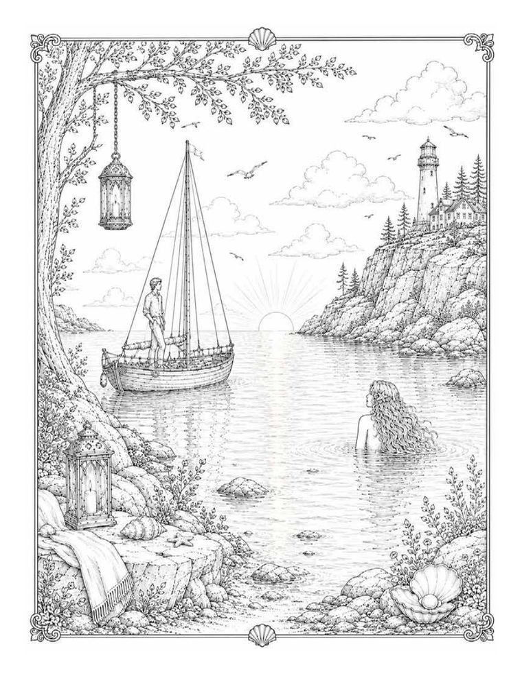 Sassy Goddesses: Coloring Book sample page