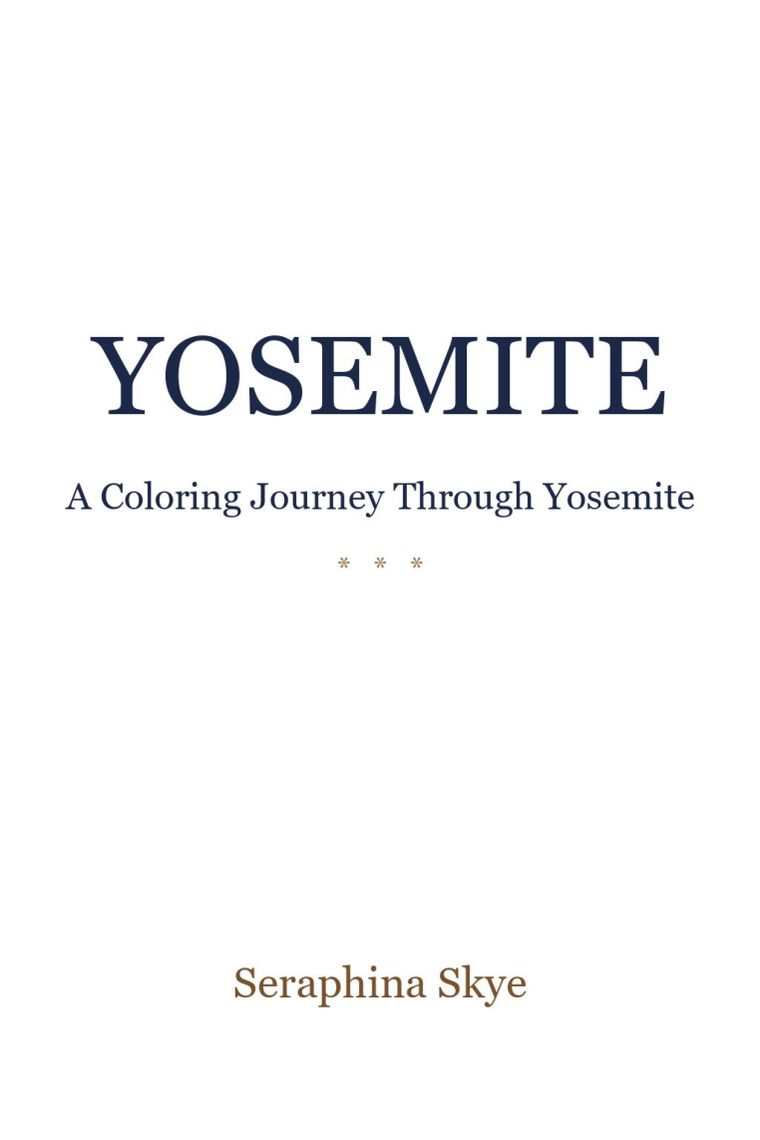 Yosemite, California sample page